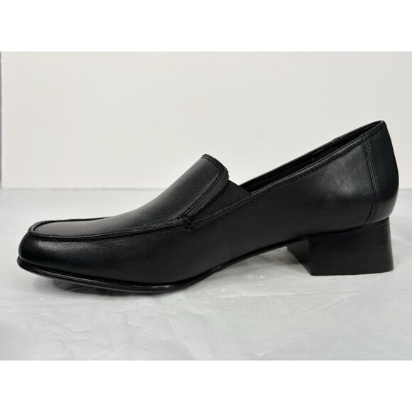 Bass Linda Black Leather Loafers Women’s 7M Never Worn Slip On Work - Picture 5 of 16